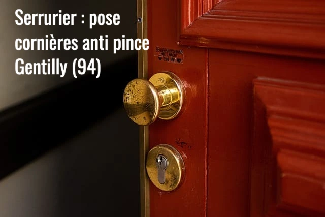 Serrurier Gentilly : pose et installation de cornieres anti pince